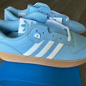 Adidas Men’s Size 11.5 - Light Blue and White Sneakers - New in Box!!!